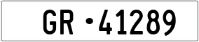 Trailer License Plate